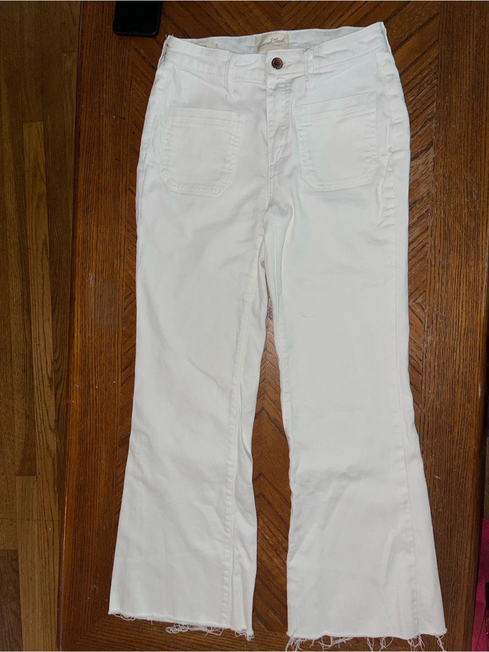 Universal Thread White High Rise Flare Jeans